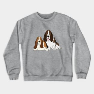 Basset Hounds Crewneck Sweatshirt